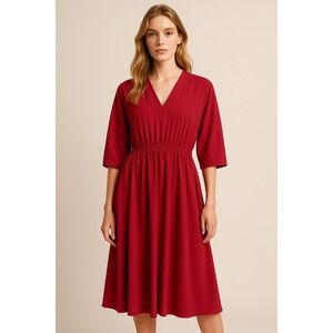 Vintage Sears "The Fashion Place"  Dress Cocktail Glam in Red XL‎ or XXL